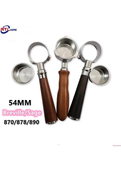 Ekran 53X150X1.7MM Stili Portafilter Sage Breville Sepetli Sol Için Dipsiz Filtre Tutucu 바텀리스 Kahve Makinesi (Yurt Dışından) indirimleri