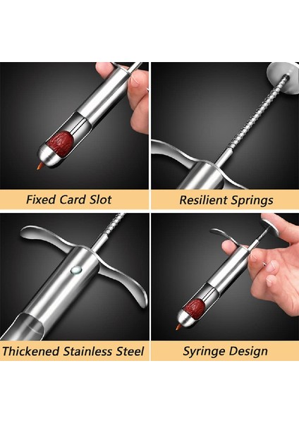 B2 Tarzı Paslanmaz Çelik Kırmızı Hurma Çekirdek Sökücü Araçları Kiraz Zeytin Tarağı Ev Mutfak Aksesuarları Meyve Çekirdeği Sökücü Tohum Itme Aracı (Yurt Dışından) fırsatları