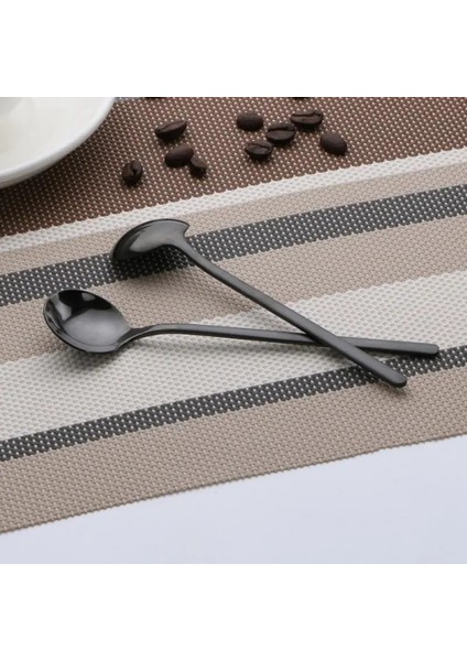 No.7 Tarzı Paslanmaz Çelik Kahve Kaşığı Uzun Saplı Dondurma Tatlı Çay Kaşığı Drinkware Sofra Mutfak Aksesuarları (Yurt Dışından) modelleri