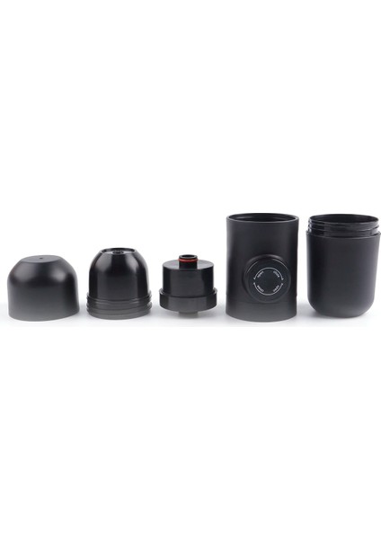 Siyah Stil Mini Manuel Taşınabilir Kahve Öğütücü Mini Espresso Fincan Manuel El Basınçlı Espresso Kahve Makinesi Seyahat Kahve Makinesi (Yurt Dışından)