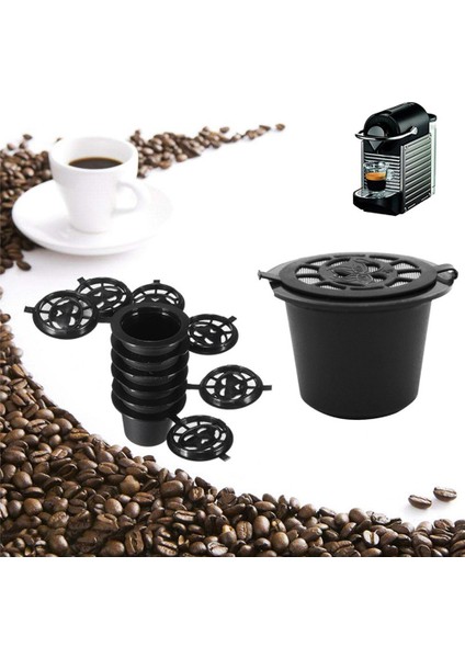 6 Adet Doldurulabilir Kahve Kapsülleri Nespresso Yeniden Kullanılabilir Espresso Kahve Kapsül Bardak Dolum Filtresi Gıda Sınıfı Pp Icafilas (Yurt Dışından)