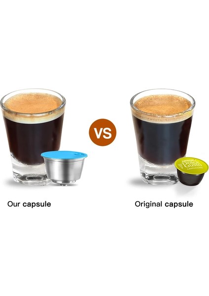 Altın Tarzı Dolce Gusto Için Doldurulabilir Kahve Kapsülü Yeniden Kullanılabilir Paslanmaz Çelik Filtre Fincan Nescafe Kahve Makinesi Crema Maker Için (Yurt Dışından) fırsatları