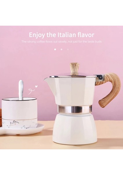 Kırmızı 150ML Tarzı 1 Adet Italyan Moka Espresso Percolator Pot Mocha Espresso Moka Pot Soba Kahve Makinesi Yüksek Li Alüminyum Tencere Kahve Araçları (Yurt Dışından) fırsatları