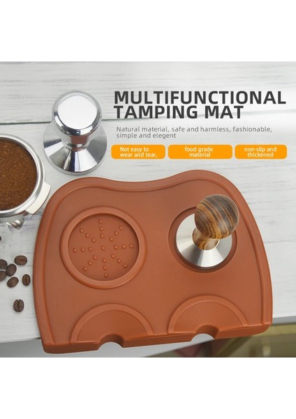 Küçük Yuvarlak Stil Manuel Kahve Silikon Tampon Mat Barista Kahve Espresso Kurcalama Latte Sanat Kalem Dış Müdahale Tutacağı Ev Kahve Aksesuarları (Yurt Dışından) fiyatları