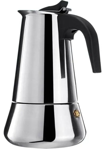 200ML Tarzı Soba Moka Cezve Paslanmaz Çelik Kahve Makinesi Moka Espresso Percolator Ocak Üstü Kahve Makinesi Pot ml (Yurt Dışından) indirimleri