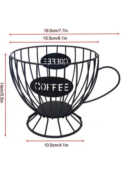 Siyah Stil Iskandinav Demir Sanat Delikli Kahve Kapsül Depolama Sepeti Vintage Kahve Pod Organizatör Tutucu Ev Cafe Otel Süs Dropship Için (Yurt Dışından) indirimleri