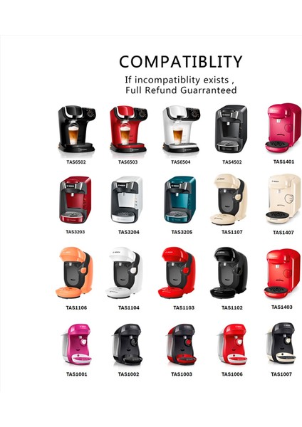 180ML-60ML-T Tarzı ml Bosch Tassimo Bosch Makinesi Için Yeniden Kullanılabilir Kahve Kapsülü Doldurulabilir Filtre Bardak Pod Espresso Makinesi ml (Yurt Dışından)