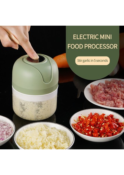 YEŞIL-100ML Stili Elektrikli Mini Sarımsak Kıyıcı USB Kıyma Makinesi Sarımsak Ezici Makinesi Sağlam Dayanıklı Ezilmiş Zencefil Sebze Kırıcı Mutfak Eşyaları (Yurt Dışından) fiyatları