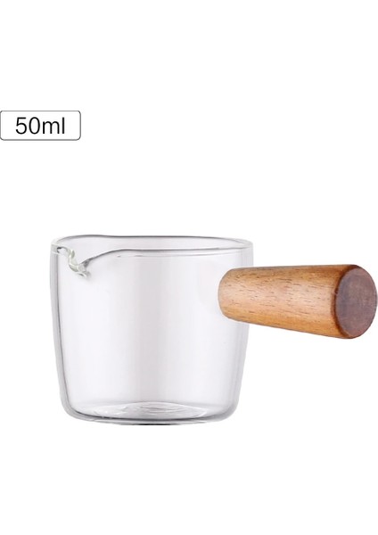 50ML Tarzı Süt Kavanoz Cam Kahve Kupa Süt Fincan Tencere Sos Sirke Tabak Tartı Ölçüm Fincan Çeşniler Ketçap Kabı Espresso Fincan ml (Yurt Dışından)