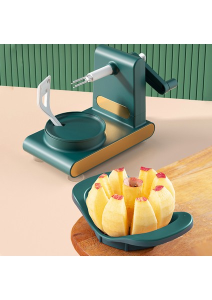 G Tarzı Manuel Meyve Kesici Dilimleme Paslanmaz Çelik Bıçaklar Çok Fonksiyonlu El-Kranklı Meyve Soyucu Elma Dilimleme Tart Kesici (Yurt Dışından) indirimleri