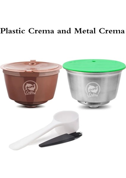 Plastik ve Metal Tarzı Dolce Gusto Için Paslanmaz Çelik Kahve Kapsülü Doldurulabilir Yeniden Kullanılabilir Nescafe ile Uyumlu Dolce Gusto Yeniden Kullanılabilir Kahve Filtreleri (Yurt Dışından)