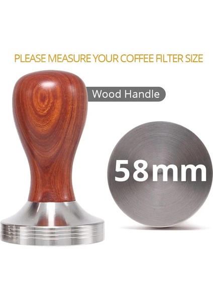 Bej Tarzı Barista Espresso Kahve Tamper Düz Taban, Silikon Kahve Tamper Mat (Mm) (Yurt Dışından)