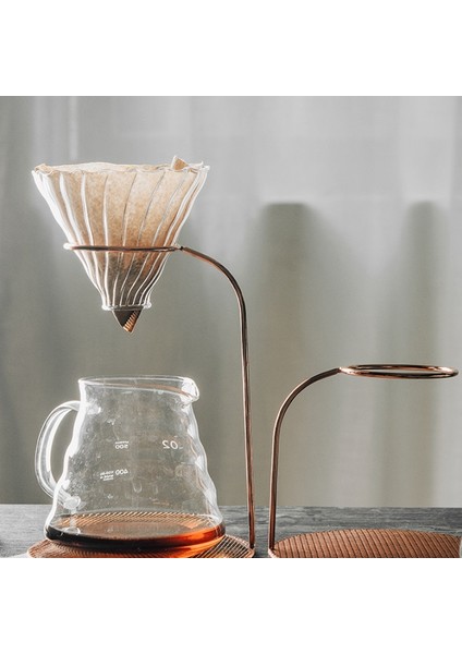 Filtre Stili Kahve Damlatıcı V60 Cezve Üzerine Dökün El Demleme Tencereleri Kahve Filtre Fincan Kahve Su Isıtıcısı Damlatıcı Standı Kahve Makinesi Seti (Yurt Dışından)