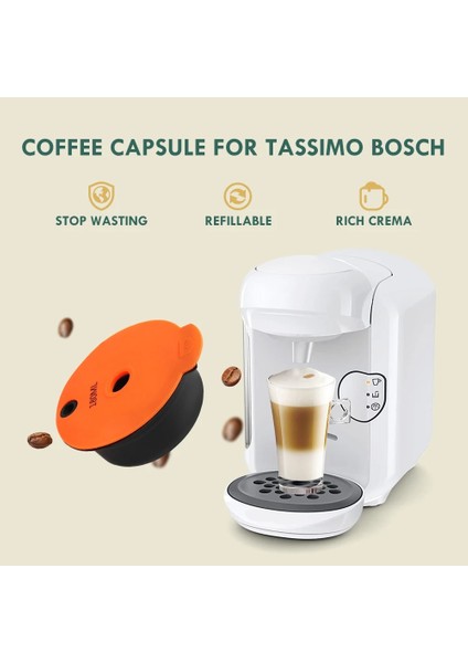 1cup Bosch 180ML Stili Için Doldurulabilir Kapsül Bosch-0 Için Kauçuk Silikon O Yüzük Nespresso Kahve Kapsülleri Mühür Aksesuarları Crema Maker Araçları (Yurt Dışından)