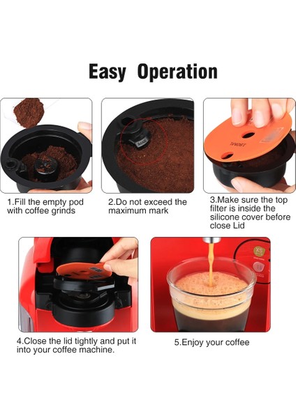 1cup Bosch 180ML Stili Için Doldurulabilir Kapsül Bosch-0 Için Kauçuk Silikon O Yüzük Nespresso Kahve Kapsülleri Mühür Aksesuarları Crema Maker Araçları (Yurt Dışından)