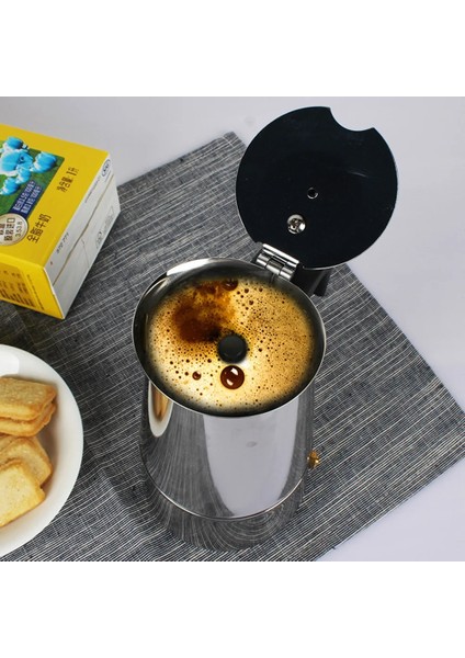 600ML C Tarzı Alüminyum Moka Pot Sekizgen Kahve Makinesi Mocha Kahve Siyah Kahve Italyan Kahvesi 100MLMLMLML Pro Barista Pot (Yurt Dışından) modelleri