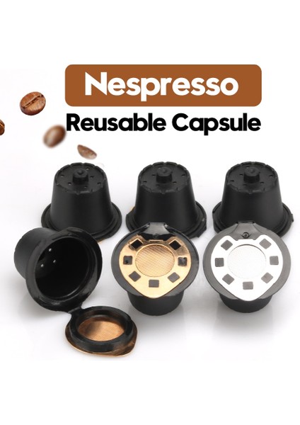 6 Adet Şerit Stili Nespresso Paslanmaz Çelik Mech Için Kahve Filtreleri Doldurulabilir Kahve Kapsülü Pod Damlatıcı Sepet Fincan Cafeteira Gümüş Altın (Yurt Dışından) fiyatları