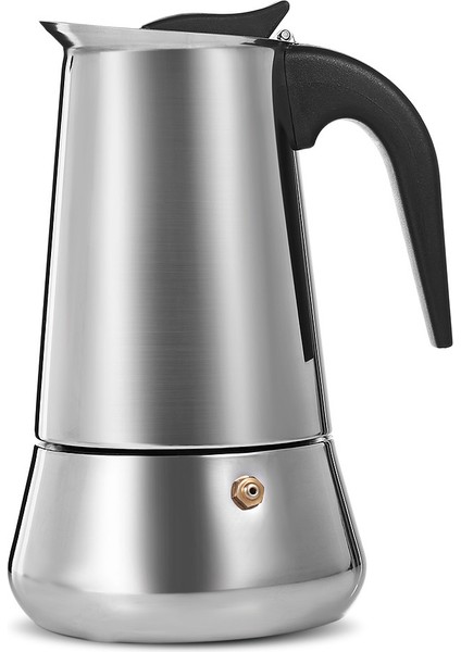 200ML Tarzı Paslanmaz Çelik Moka Cezve Soba Espresso Makinesi Moka Latte Filtre Percolator Araçları Cafetiere Mocha Kahve Makinesi Pot (Yurt Dışından)