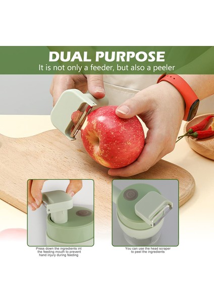 Yeşil Tarzı Elektrikli Sebze Kesici Seti El Kablosuz Mini Sarımsak Dilimleme Çok Fonksiyonlu Gıda Parçalayıcı Taşınabilir Şarj Edilebilir Sebzeler (Yurt Dışından) modelleri