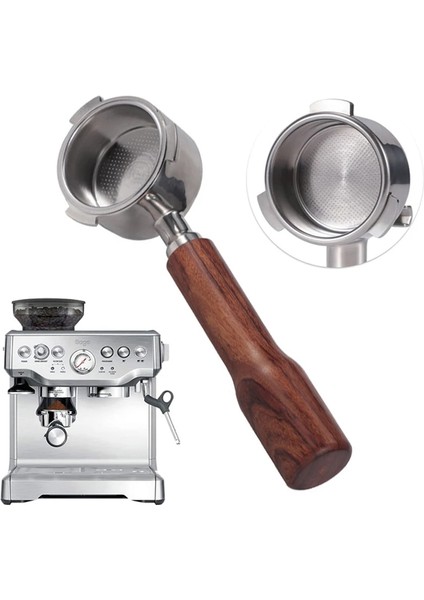 4 Delikli Stil 54MM-3ÇIVILER 54MM Kahve Dipsiz Portafilter Breville Filtre Sepeti Değiştirme Espresso Makinesi Aksesuarları مكينة قهوة (Yurt Dışından) modelleri