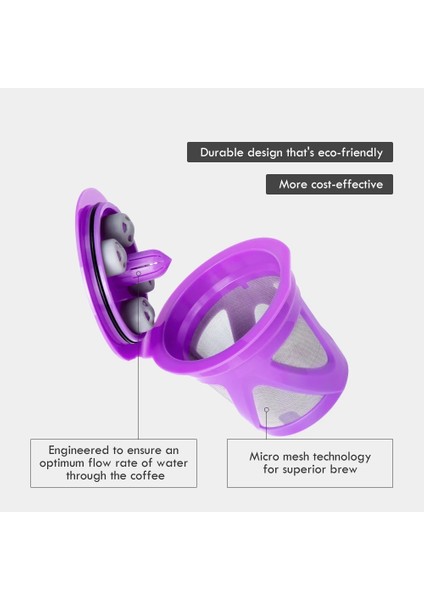 Resim Stili Olarak Recafımıl Yeni Yeniden Kullanılabilir K-Fincan Keurıg K Supreme & K-Supreme Plus Maker Için Doldurulabilir K-Cup Kahve Filtresi Bölmesi (Yurt Dışından) fırsatları