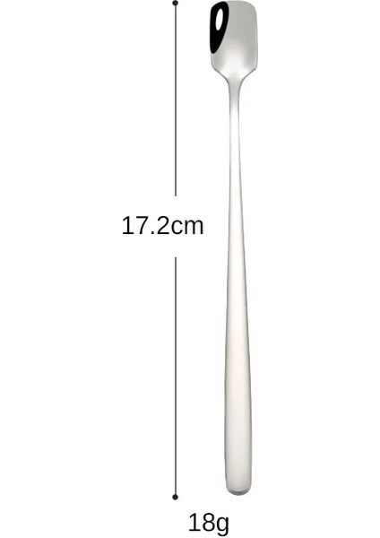 17.2cm Gümüş Tarzı Upspirit Yaratıcı Uzun Saplı Paslanmaz Çelik Kahve Kaşığı Karıştırma Dondurma Tatlı Çay Kaşığı Mutfak Aksesuarları Için Gadget (Yurt Dışından)