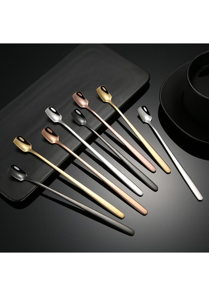 17.2cm Gümüş Tarzı Upspirit Yaratıcı Uzun Saplı Paslanmaz Çelik Kahve Kaşığı Karıştırma Dondurma Tatlı Çay Kaşığı Mutfak Aksesuarları Için Gadget (Yurt Dışından) fiyatları