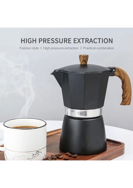 Milky White 150ML Style 1 Adet Italyan Moka Espresso Percolator Pot Mocha Espresso Moka Pot Soba Kahve Makinesi Yüksek Li Alüminyum Tencere Kahve Araçları (Yurt Dışından) modelleri
