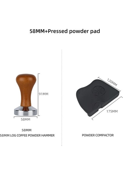 58MM D Style Kalibre Edilmiş Basınç Sabotaj Kahve Tozu Çekiç, Paslanmaz Çelik Tabanlı Kahve Aksesuarları (Yurt Dışından)