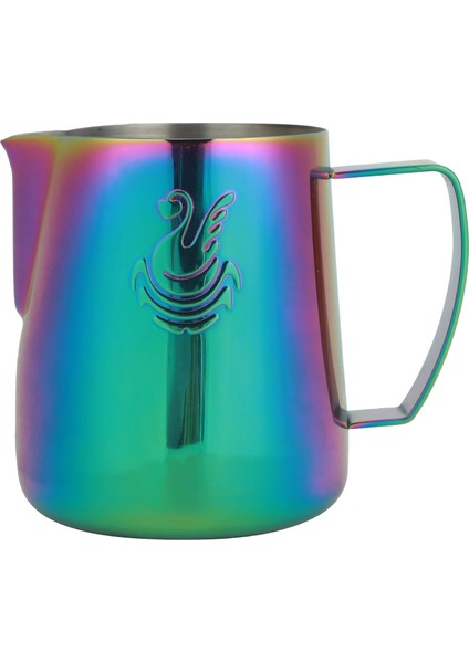 Yeşil Renkli Stil 400ML Paslanmaz Çelik Kahve Sürahi Süt Köpürtücü Fincan Krema Makinesi Barista Craft Espresso Latte Art Sürahi Ev Ofis Mağazası Için (Yurt Dışından) modelleri