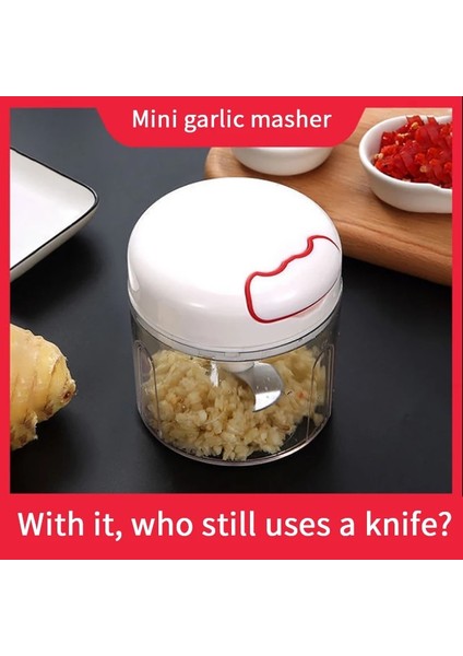 Açık Gri Tarzı Sarımsak Kırıcı Basın Rende Soyucu Mini Öğütücü Mutfak Aksesuarları Sebze Kesici Çok Işlevli Baharat Konteyner ile (Yurt Dışından)