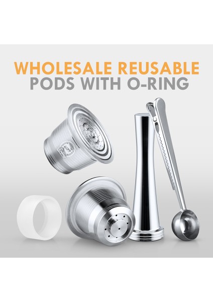 3 Fincan Tarzı Nespresso Için Doldurulabilir Kapsül Kahve Filtresi Pod Dozaj Halkalı Sabotaj Nespresso Kapsülü Yeniden Kullanılabilir (Yurt Dışından) fiyatları