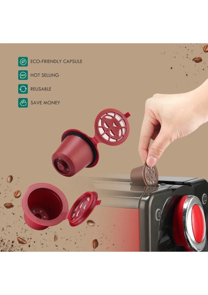 Açık Yeşil Tarzı Nespresso Makinesi Kahve Kapsül Plastik Kapsül Doldurulabilir Yeniden Nescafe Için Icafilas Kahve Filtreleri (Yurt Dışından) fırsatları