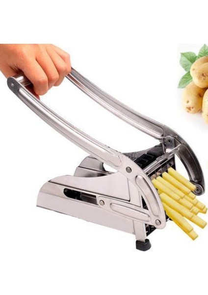 2 Bıçaklı Paslanmaz Çelik Ev Patates Kızartması Patates Gezisi Dilimleme Kesici Kıyıcı Makinesi Yapma Aracı Patates Dropship (Yurt Dışından) fiyatları