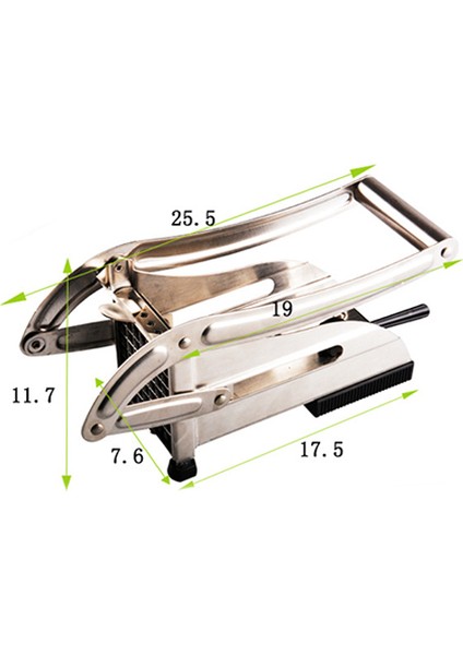 2 Bıçaklı Paslanmaz Çelik Ev Patates Kızartması Patates Gezisi Dilimleme Kesici Kıyıcı Makinesi Yapma Aracı Patates Dropship (Yurt Dışından) modelleri
