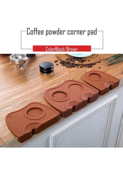 S Siyah Stil Barista Kahve Kaymaz Mat Espresso Latte Sanat Kalem Tamping Tutucu Ped Cof Ware Tampers Kahve Öğütme Yumuşak Silikon Mat (Yurt Dışından) modelleri