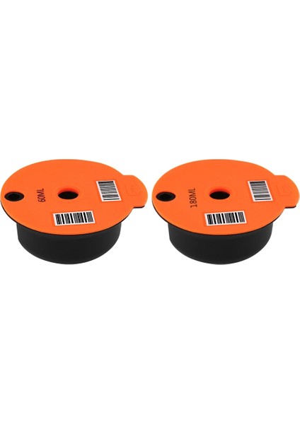 Siyah Stil Doldurulabilir Yeniden Kullanılabilir Kahve Kapsülü Pod Bardakları Nespresso Kahve Kapsülü Pod Slicone Kapak Tassimo ml ile Uyumlu (Yurt Dışından)