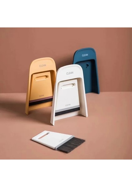 Sarı Stil Bar Temizleme Fırçası Faraş Seti Islak Kuru Çok Amaçlı Süpürge Faraş Kombinasyon Temizleme Seti Masaüstü Süpürme Mini Temizleme Fırçası (Yurt Dışından) fırsatları