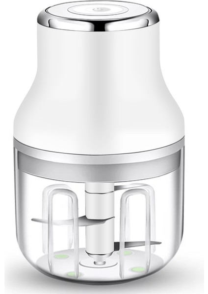 Beyaz Stil 250 ml Mini Elektrikli Sarımsak Kıyıcı Gıda Parçalayıcı Gıda Kesici Kıyma Zencefil Ezici Makinesi Biber Sebze Kırıcı Mutfak Aracı (Yurt Dışından)