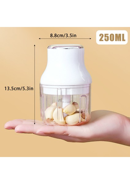 Beyaz Stil 250 ml Mini Elektrikli Sarımsak Kıyıcı Gıda Parçalayıcı Gıda Kesici Kıyma Zencefil Ezici Makinesi Biber Sebze Kırıcı Mutfak Aracı (Yurt Dışından) modelleri