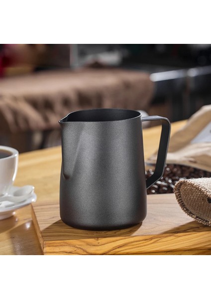 150ML Tarzı Paslanmaz Çelik Süt Köpürtme Sürahi Fincan Aracı Barista Araçları Kahve Moka Cappuccino Latte Süt Köpürtme Sürahi Sürahi Kahve Aracı (Yurt Dışından)