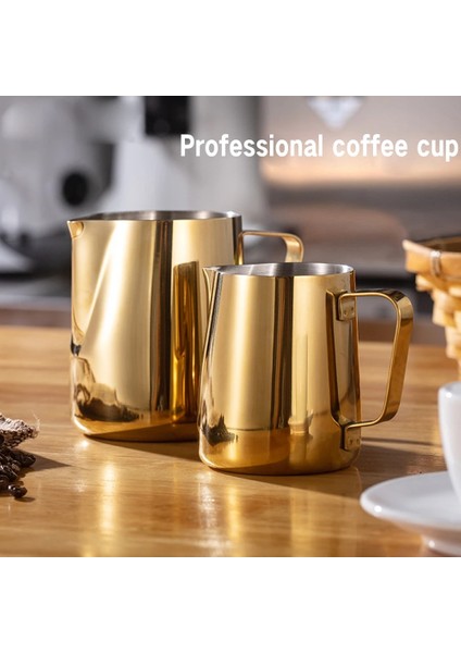 150ML Tarzı Paslanmaz Çelik Süt Köpürtme Sürahi Fincan Aracı Barista Araçları Kahve Moka Cappuccino Latte Süt Köpürtme Sürahi Sürahi Kahve Aracı (Yurt Dışından)