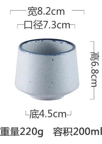 Ben Stil Seramik Sofra 200ML Kahve Fincanı Iskandinav Tarzı Taşınabilir Çay Fincanı Yaratıcı Küçük Su Bardağı Süt Bardakları Çay Seti (Yurt Dışından)