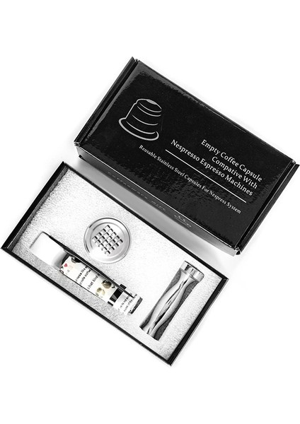 1 Kapsül 1 Dış Müdahale Stili Nespresso Doldurulabilir Kapsül Yeniden Kullanılabilir Kahve Filtresi Damlatıcı Çelik Nespresso Kahve Makinesi Kapsül De Cafe Yeniden Kullanılabilir (Yurt Dışından)