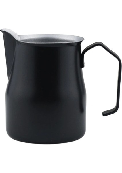 Siyah Stil 500ML ml Paslanmaz Çelik Süt Köpürtme Sürahi Sürahi Fincan Espresso Kahve Barista Craft Latte Cappuccino Kreması (Yurt Dışından)