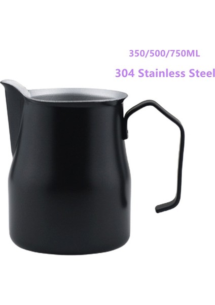 Siyah Stil 500ML ml Paslanmaz Çelik Süt Köpürtme Sürahi Sürahi Fincan Espresso Kahve Barista Craft Latte Cappuccino Kreması (Yurt Dışından) fiyatları