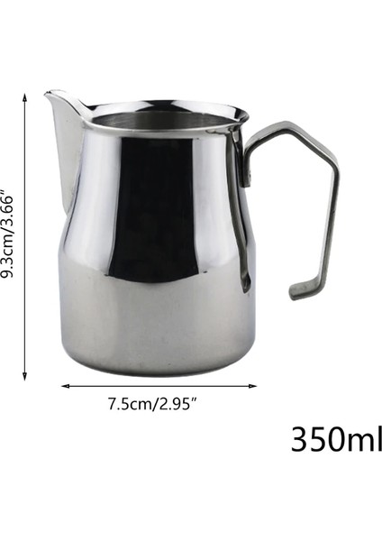Siyah Stil 500ML ml Paslanmaz Çelik Süt Köpürtme Sürahi Sürahi Fincan Espresso Kahve Barista Craft Latte Cappuccino Kreması (Yurt Dışından) modelleri