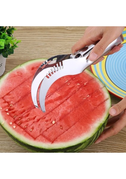 A Tipi Tarzı Karpuz Kesici Bıçak Mutfak Artefakt Salata Meyve Dilimleme Sebze Kesici Aracı Karpuz Kazıcı Mutfak Aksesuarları (Yurt Dışından) fiyatları