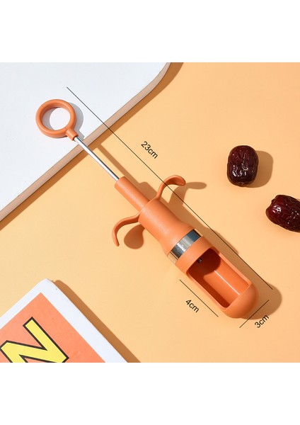 Turuncu Tarzı Kırmızı Tarihler Pitter Sökücü Hünnap Çekirdeği Zeytin Çekirdeği Alıç Kiraz Çekirdeği Oyma Çukur Kaldırma Aracı Mutfak Gadget'ı (Yurt Dışından)