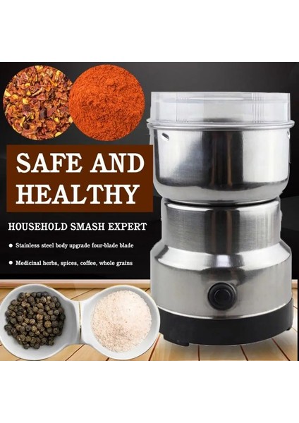 Abd Fişi 110V Tarzı Sıcak! Elektrikli Kahve Değirmeni Mutfak Tahıllar Kuruyemiş Fasulye Baharat Tahıllar Taşlama Makinesi Çok Işlevli Ev Kahve Değirmeni Makinesi (Yurt Dışından) indirimleri